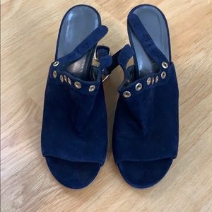Stuart Weitzman Blue suede wedges